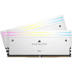    DDR5 32GB (2x16GB) 6000 MHz Dominator Titanium RGB White Corsair (CMP32GX5M2B6000C30W) -  3