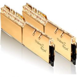     DDR4 64GB (2x32GB) 3600 MHz TridentZ RGB Royal Gold G.Skill (F4-3600C18D-64GTRG) -  3