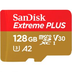  '  ' SanDisk 128GB microSD class 10 V30 Extreme PLUS (SDSQXBD-128G-GN6MA) -  2