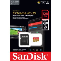  '  ' SanDisk 128GB microSD class 10 V30 Extreme PLUS (SDSQXBD-128G-GN6MA) -  5