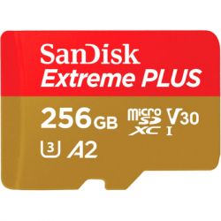  '  ' SanDisk 256GB microSD class 10 V30 Extreme PLUS (SDSQXBD-256G-GN6MA) -  2