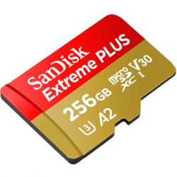  '  ' SanDisk 256GB microSD class 10 V30 Extreme PLUS (SDSQXBD-256G-GN6MA) -  3