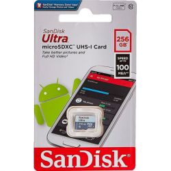  '  ' SanDisk 256GB microSDXC class 10 UHS-I Ultra (SDSQUNR-256G-GN3MN) -  2