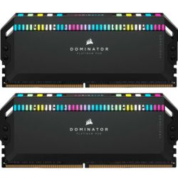     DDR5 32GB (2x16GB) 6000 MHz Dominator Platinum RGB Black Corsair (CMT32GX5M2B6000C30)