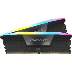 Модуль пам'яті для комп'ютера DDR5 64GB (2x32GB) 6000 MHz Vengeance RGB Black Corsair (CMH64GX5M2B6000C40) - Картинка 3