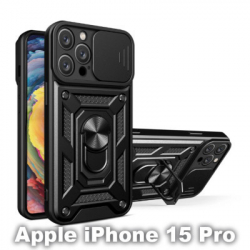 ����� �� ��������� �������� BeCover Military Apple iPhone 15 Pro Black (709953)