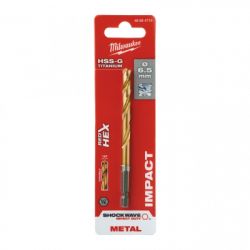 Сверло Milwaukee по металлу RedHEX HSS-G TiN, 6,5 мм (48894715) - Картинка 3