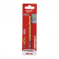 Сверло Milwaukee по металлу RedHEX HSS-G TiN, 7,0 мм (48894717) - Картинка 3