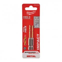 Сверло Milwaukee по металлу RedHEX HSS-G TiN, 3,0 мм, (2шт) (48894763) - Картинка 3