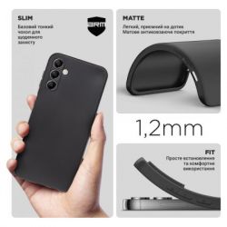     Armorstandart Matte Slim Fit Samsung A14 4G / A14 5G Camera cover Black (ARM73237) -  3