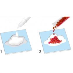 Набір для творчості Djeco Казкова країна художній комплект малювання блискітками (DJ09409) - Картинка 4