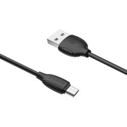   USB 2.0 AM to Micro 5P 1.0m BX19 Benefit 2.4A Black BOROFONE (BX19MB) -  2
