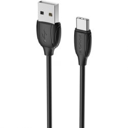   USB 2.0 AM to Type-C 1.0m BX19 Benefit 3A Black BOROFONE (BX19CB)