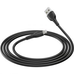   USB 2.0 AM to Lightning 1.0m BX51 Triumph 2.4A Black BOROFONE (BX51LB) -  2