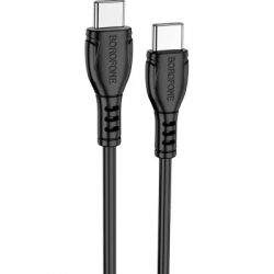   USB-C to USB-C 1.0m BX51 Triumph 60W Black BOROFONE (BX51CCB) -  1
