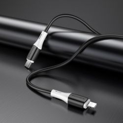   USB-C to Lightning 1.0m BX79 3A BOROFONE (BX79PDLB) -  4