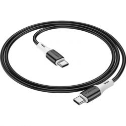   USB-C to USB-C 1.0m BX79 3A Black BOROFONE (BX79CCB) -  2