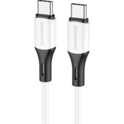   USB-C to USB-C 1.0m BX79 3A White BOROFONE (BX79CCW) -  1