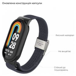������� �� ������ �������� Armorstandart Braided Solo Loop ��� Xiaomi Mi Band 8 Charcoal (ARM69928) - �������� 2