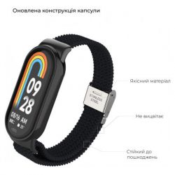 ������� �� ������ �������� Armorstandart Braided Solo Loop ��� Xiaomi Mi Band 7/6/5/4 Black (ARM69902) - �������� 2