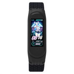 Ремінець до фітнес браслета Armorstandart Braided Solo Loop для Xiaomi Mi Band 7/6/5/4 Black size L (ARM58763) - Картинка 2