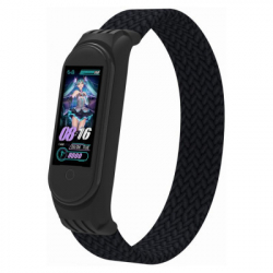     Armorstandart Braided Solo Loop  Xiaomi Mi Band 7/6/5/4 Black size L (ARM58763)