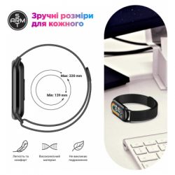 ������� �� ������ �������� Armorstandart Milanese Magnetic Band ��� Xiaomi Mi Band 8 Silver (ARM69917) - �������� 4