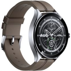 �����-�������� Xiaomi Watch 2 Pro Bluetooth Silver Case with Brown Leather Strap (1006733) - �������� 3