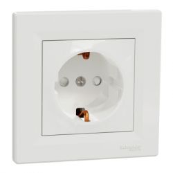 Розетка Schneider Electric ASFORA зі штор. біла (EPH2900221) - Картинка 2