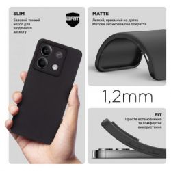     Armorstandart Matte Slim Fit Xiaomi Redmi Note 13 Pro 5G Camera cover Black (ARM71858) -  3