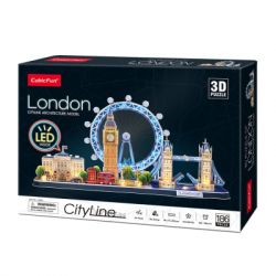 Пазл Cubic Fun Тривимірна головоломка-конструктор City Line Лондон з LED підсвіткою (L532h) - Картинка 8