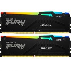  '  ' DDR5 16GB (2x8GB) 5600 MHz FURY Beast RGB Kingston Fury (ex.HyperX) (KF556C36BBEAK2-16) -  1