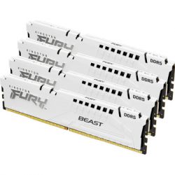     DDR5 128GB (4x32GB) 5600 MHz FURY Beast White Kingston Fury (ex.HyperX) (KF556C40BWK4-128) -  2
