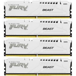  '  ' DDR5 128GB (4x32GB) 5600 MHz FURY Beast White Kingston Fury (ex.HyperX) (KF556C40BWK4-128) -  1