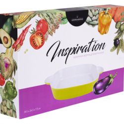 Форма для выпечки Limited Edition Inspiration прямокутна 39.5 х 24.5 х 7.3 см Зелена (HJ1268) - Картинка 2