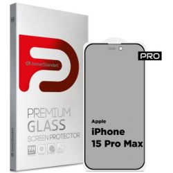   Armorstandart Pro Anti-spy Matte Apple iPhone 15 Pro Max Black (ARM73172) -  1