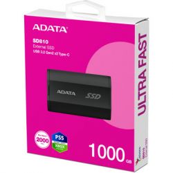 SSD  ADATA SD810 1TB USB 3.2 (SD810-1000G-CBK) -  5