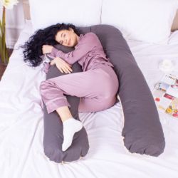 Подушка MirSon для вагітних і відпочинку Naturale Line №8001 U-подібна Marco (2200006178095) - Картинка 2