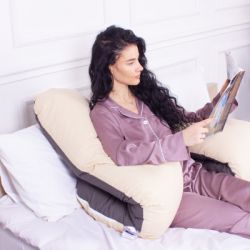 Подушка MirSon для вагітних і відпочинку Naturale Line №8001 U-подібна Marco (2200006178095) - Картинка 5