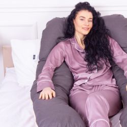 Подушка MirSon для вагітних і відпочинку Naturale Line №8001 U-подібна Marco (2200006178095) - Картинка 7