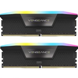  '  ' DDR5 64GB (2x32GB) 5600 MHz Vengeance RGB Black Corsair (CMH64GX5M2B5600C40) -  1