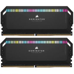     DDR5 32GB (2x16GB) 6000 MHz Dominator Platinum RGB Black Corsair (CMT32GX5M2X6000C36)