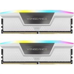     DDR5 32GB (2x16GB) 6400 MHz Vengeance RGB White Corsair (CMH32GX5M2B6400C36W)