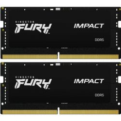     SoDIMM DDR5 32GB (2x16GB) 6000 MHz Impact Kingston Fury (ex.HyperX) (KF560S38IBK2-32) -  1