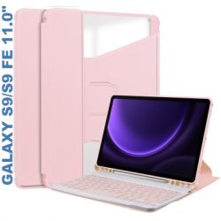    BeCover Keyboard 360 Rotatable Samsung Tab S9 (SM-X710/SM-X716)/S9 FE (SM-X510/SM-X516B) 11.0" Pink (710430) -  1