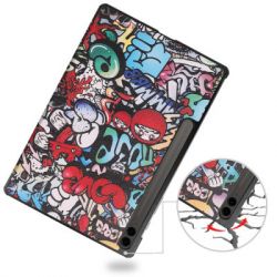 ����� ��� �������� BeCover Smart Case Samsung Tab S9 Plus (SM-X810/SM-X816)/S9 FE Plus (SM-X610/SM-X616) 12.4" Graffiti (710377) - �������� 4