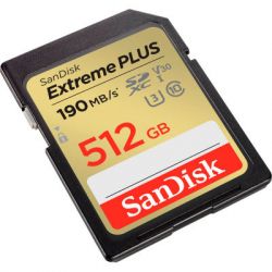   SanDisk 512GB SDXC class 10 UHS-I Extreme Plus (SDSDXWV-512G-GNCIN) -  2