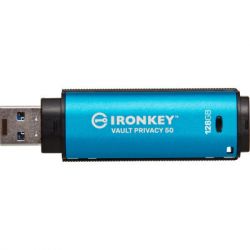 USB   Kingston 128GB IronKey Vault Privacy 50 Blue USB 3.2 (IKVP50/128GB) -  4