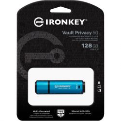 USB   Kingston 128GB IronKey Vault Privacy 50 Blue USB 3.2 (IKVP50/128GB) -  5