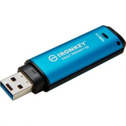 USB   Kingston 128GB IronKey Vault Privacy 50 Blue USB 3.2 (IKVP50/128GB)